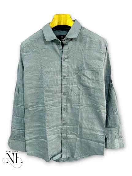 Trendy Classic Lite Green Full Shirt for Men & Premium