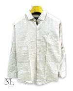 Trendy Classic Cream Full Shirt For Men & Modern Neutral