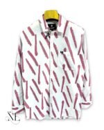 Classic Printed Lite Pink Full Shirt for Men & Sophistication