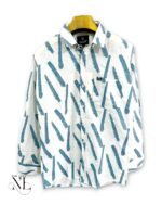 Classic Printed Lite Blue Full Shirt for Men & Elegance