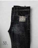 Stylish Solid Dark Grey Baggy Jeans for Men