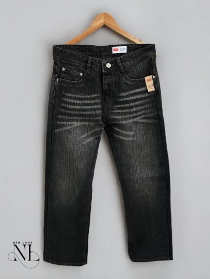 Classic Deep Grey Baggy Jeans for Men & Premium