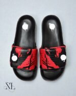 Trendy Best Black Red Slides for Men - Comfort Slides