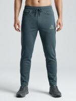 Buy Trendy Dark Green Lycra Track Pant for Men Online