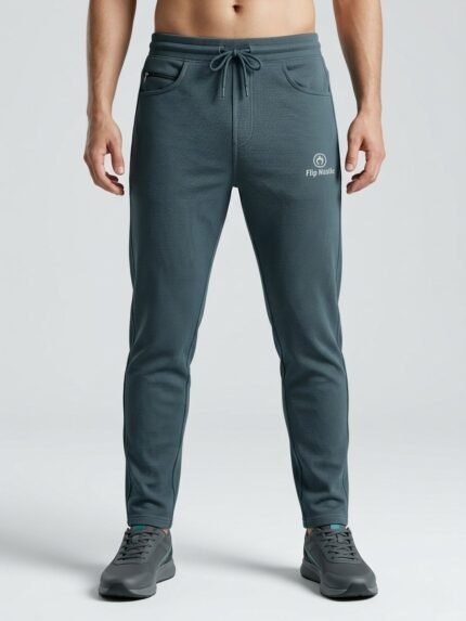 Buy Trendy Dark Green Lycra Track Pant for Men Online