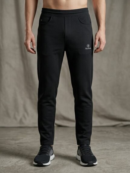 Buy Black Lycra Track Pant for Men Gym & Casual