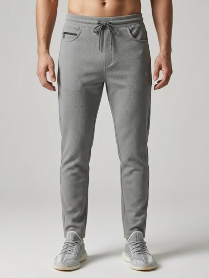 Buy Stylish Lite Grey Lycra Track Pant for Men