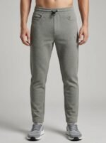 Buy Stylish Lite Green Lycra Track Pant for Men