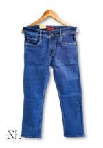 Premium Blue Basic Baggy Jeans for Men & Classic
