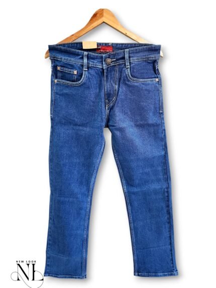 Premium Blue Basic Baggy Jeans for Men & Classic