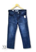 Stylish Deep Blue Baggy Jeans for Men & Premium Solid