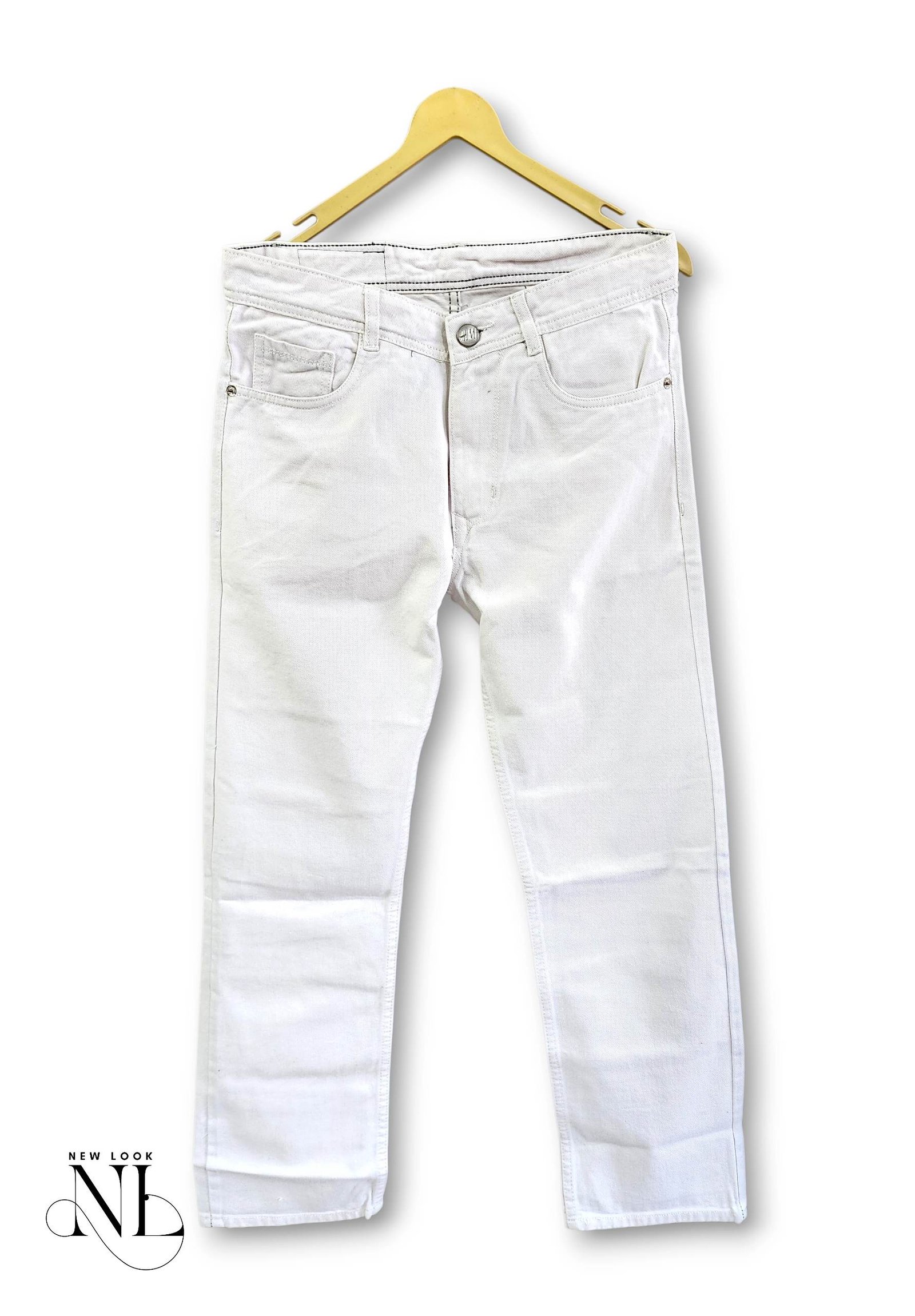 Stylish Cream Baggy Jeans for Men - Premium Casual Denim Stylish Cream Baggy Jeans for Men - Premium Casual Denim