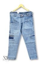 Stylish Solid Ice Blue Cargo Pants for Men - Utility Jogger