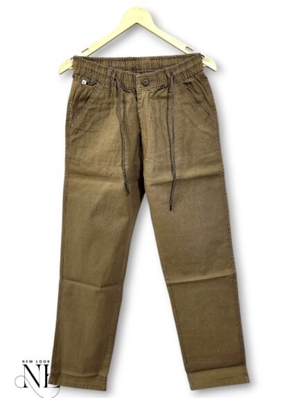 Classic Plain Lite Brown Linen Pants & Premium Versatile