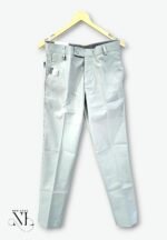 Plain Lite Green Formal Pants for Men & Office Trousers