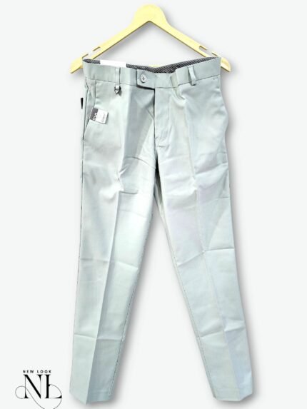 Plain Lite Green Formal Pants for Men & Office Trousers