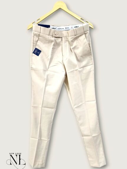 Stylish Cream Formal Pants for Men & Office Trousers