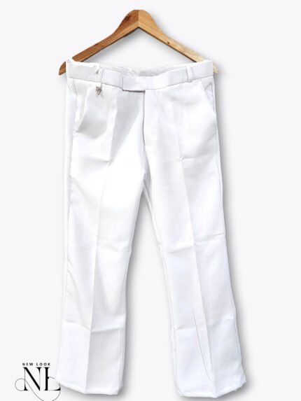 Stylish Boot Cut White Pants for Men & Western Trousers