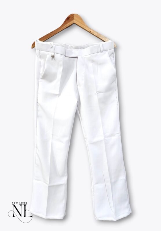 Stylish Boot Cut White Pants for Men & Western Trousers