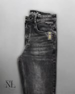 Straight Fit Dark Grey Basic Jeans for Men - Essential Denim