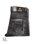 Straight Fit Dark Grey Basic Jeans for Men - Essential Denim