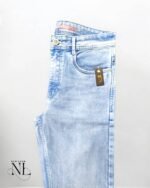 Straight Fit Sky Blue Basic Jeans for Men - Classic Denim