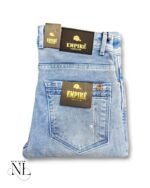 Straight Fit Sky Blue Basic Jeans for Men - Classic Denim