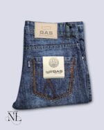 Stylish Deep Blue Baggy Jeans for Men & Premium Solid
