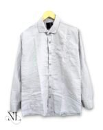 Classic Lite Grey Printed Full Shirt for Men - Casual Printed Shirt
