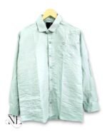 Stylish Lite Green Printed Full Shirt for Men - Premium Casual