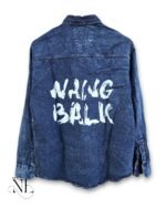Stylish Navy Blue Denim Shirt for Men