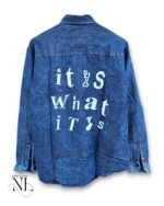 Best Classic Dark Blue Denim Shirt for Men - Premium Casual