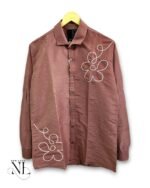 Best Maroon Printed Full Shirt for Men - Casual Printed Shirt