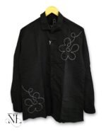 Premium Black Printed Full Shirt for Men - Casual Printed Shirt