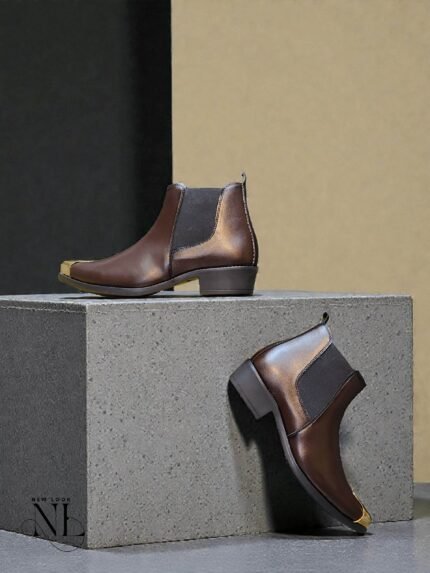 Chelsea Dark Brown Shoes for Men - Leather Chelsea Boots