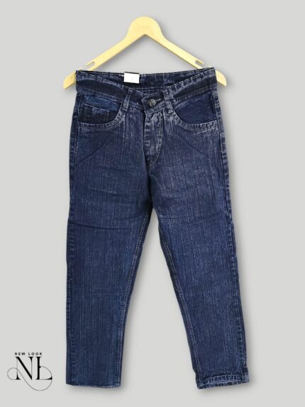 Trendy Navy Blue Baggy Jeans for Men - Modern Street Style