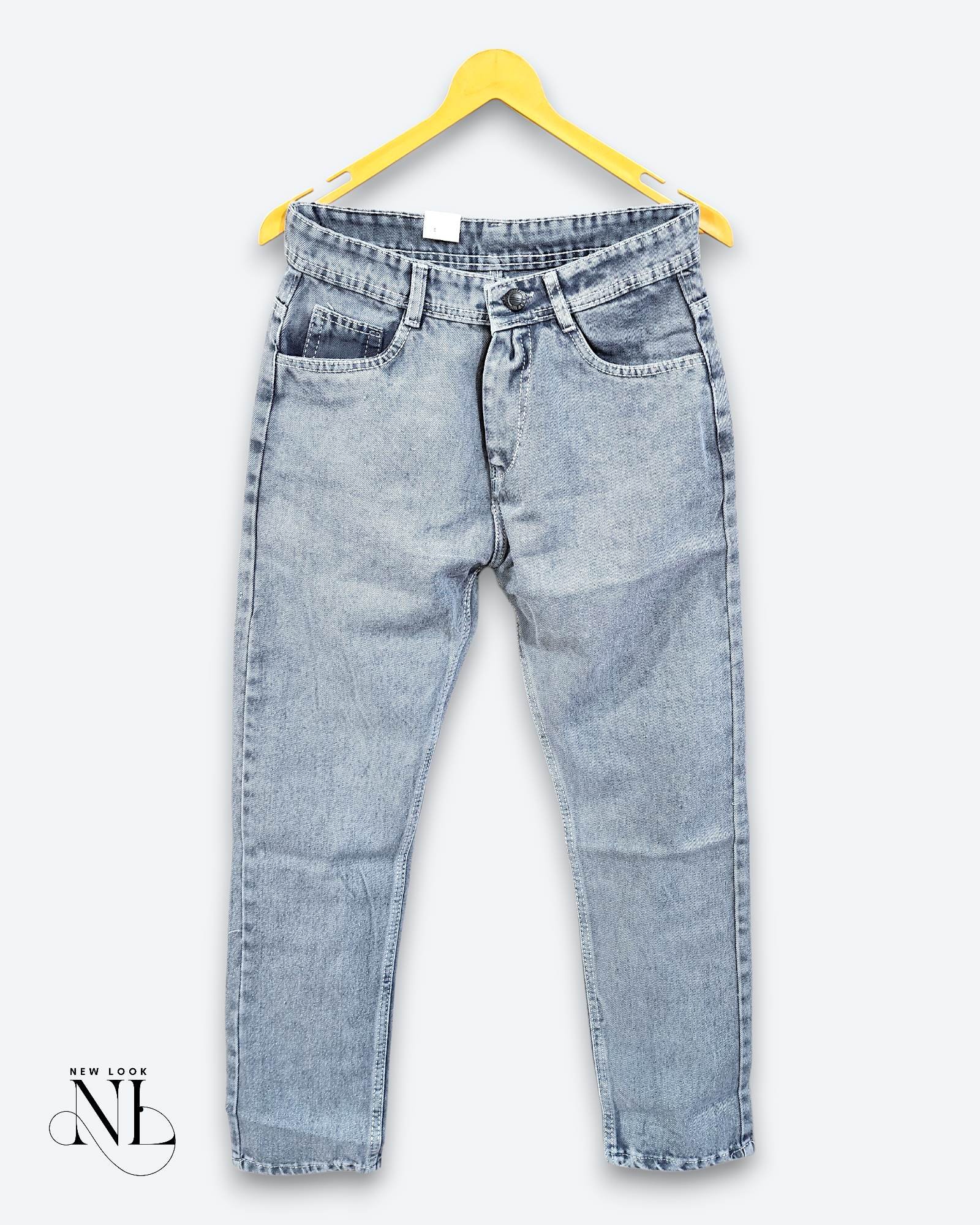 Trendy Best Ice Blue Baggy Jeans for Men - Cool Street Style Trendy Best Ice Blue Baggy Jeans for Men - Cool Street Style