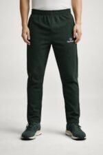 Buy Stylish Dark Green Lycra Track Pant & Stretchable