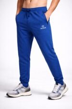 Stylish Royal Blue Lycra Track Pant for Men & Stretchable