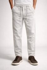 Stylish Cream Linen Pants for Men - Premium Trousers