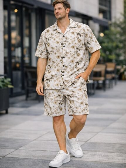 Buy Premium Printed Cotton Cord Set for Men Starting