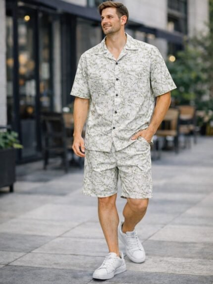 Buy Best Classic Printed Cotton Cord Set for Men