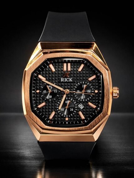 Best Premium Black Trendy Watch for Men - Fashion-Forward