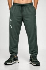 Classic Dark Green Track Pants for Men - Premium Activewear