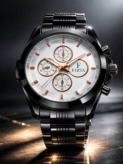 Formal Stylish Black Stainless Watch for Men - Dress Timepiece