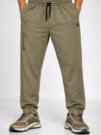 Stylish Cream Track Pants for Men - Trendy Activewear
