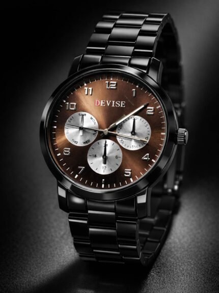 Best Stylish Black Stainless Watch for Men