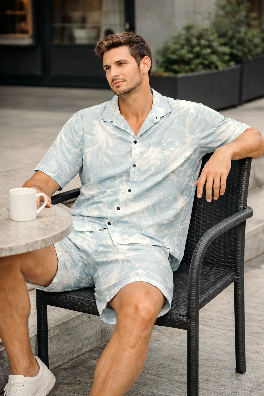 Buy Best Sky Blue Printed Cord Set for Men & Fresh Style Buy Best Sky Blue Printed Cord Set for Men & Fresh Style