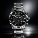 Classic Jet Black Trendy Watch for Men - Stylish Timepiece