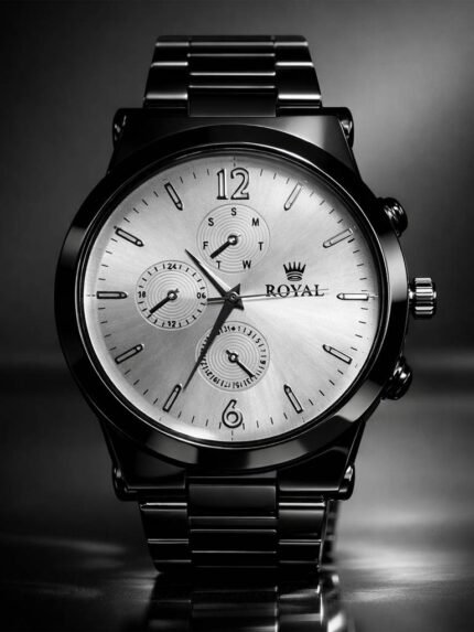 Casual Black Stainless Watch for Men - Dress Premium